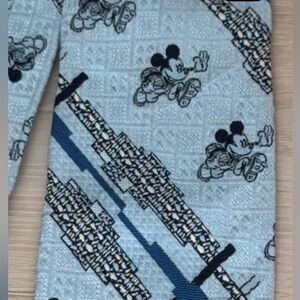Vintage Mickey Mouse by Cervantes Gray and Blue Men's Tie